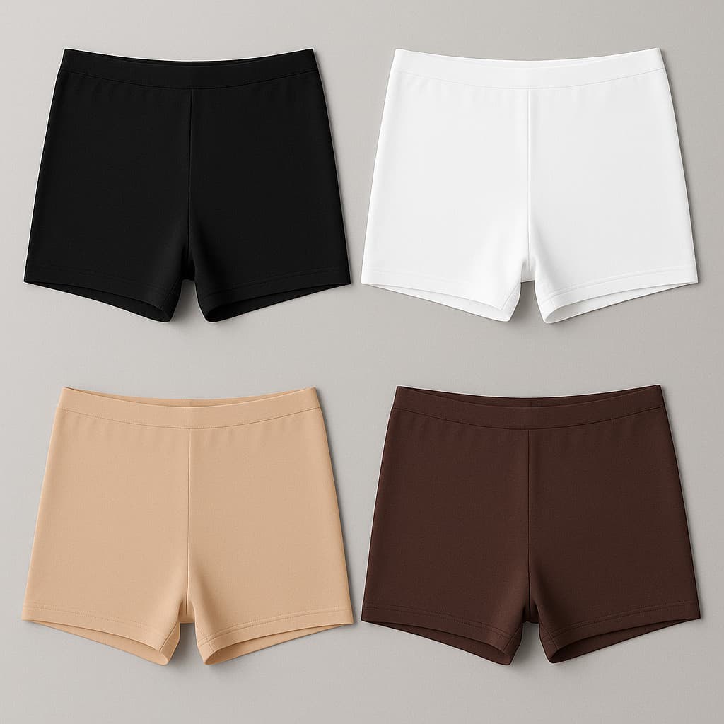 Kit Com 2 Micro Shorts Macio Invisivel Curto Segunda Pele