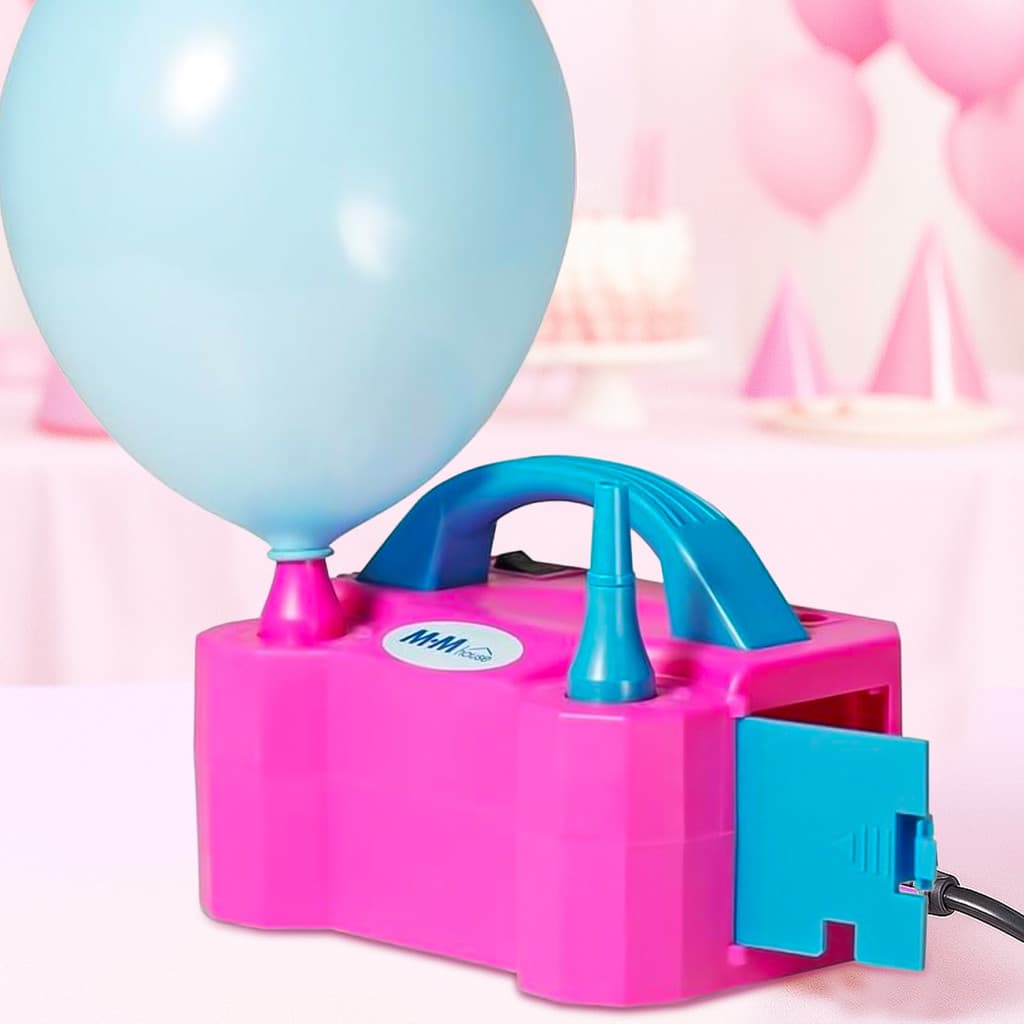 Inflador Elétrico de Encher Bexigas com Função Touch On Alira Home 127V ou 220V Rosa