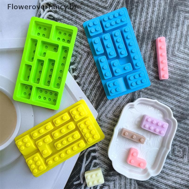 FFBR 10 Bloco De Silicone Treliça De Gelo Molde Criativo Bolo DIY Doces Biscoito Cozimento De Chocolate Quente