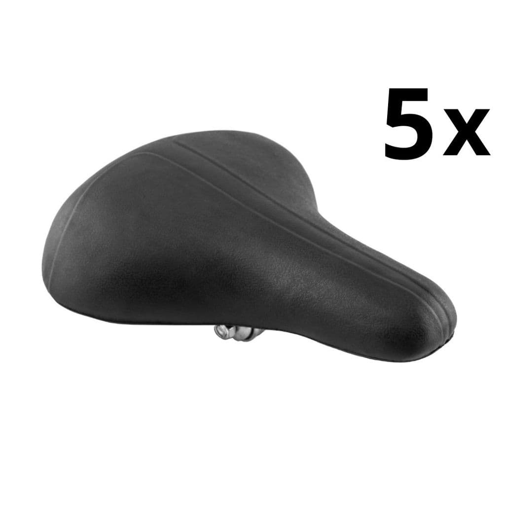 Kit 5 Selim Banco 2 Molas Largo Bike Base Circular Conforto Atacado Importado