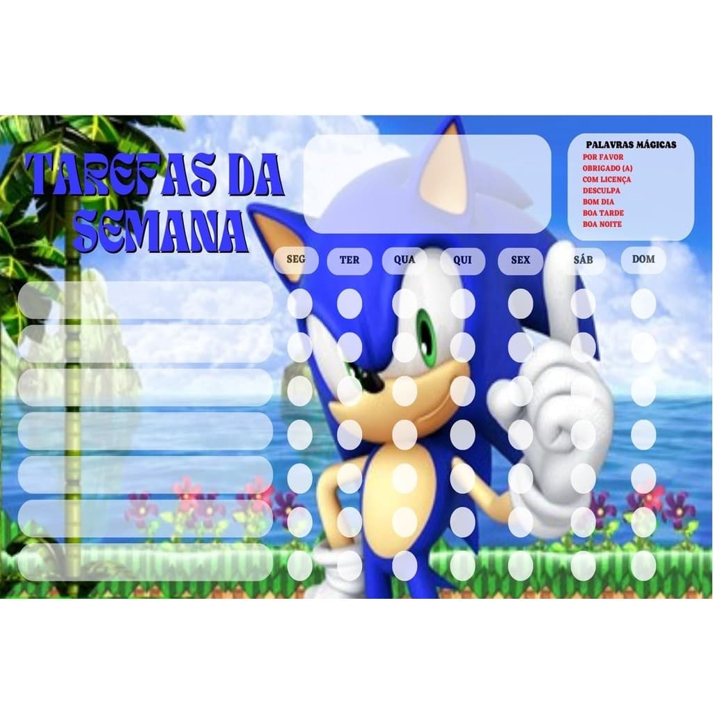 Rotina Infantil com Caneta e Apagador em imã