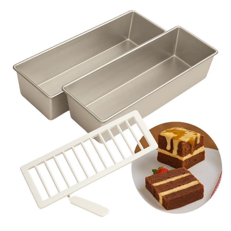Kit 2 Formas Para Bolo Slice cake pão de forma e 01 Marcador Fatia  Caparroz