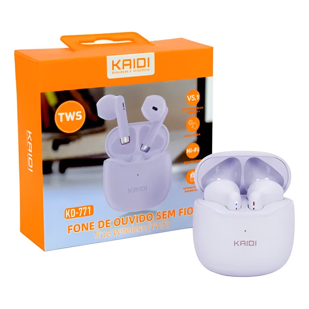 Fone De Ouvido In-ear Sem Fio Kaidi Kd-771