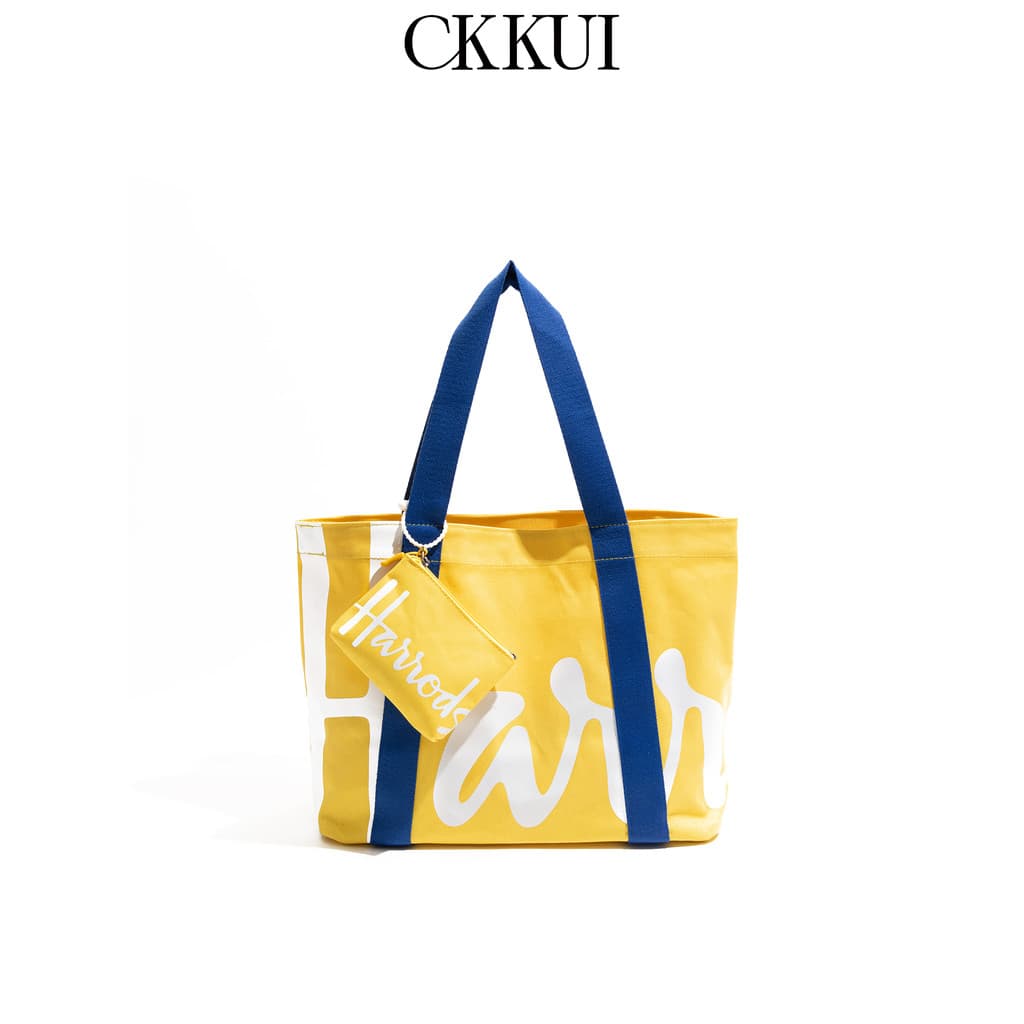 CKKUI Verão Dopamina Luz Solar Amarelo Bolsa de Compras High-End Feel Bolsa de Grande Capacidade Bolsa de Ombro Commuter