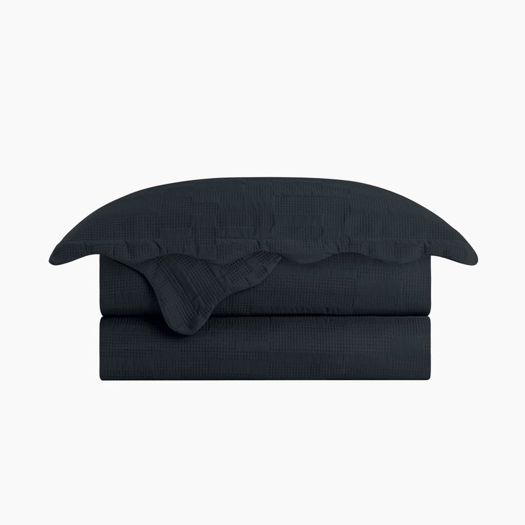 Colcha Matelassê - Queen - Opala - Preto - C/ Porta Travesseiro - Camesa