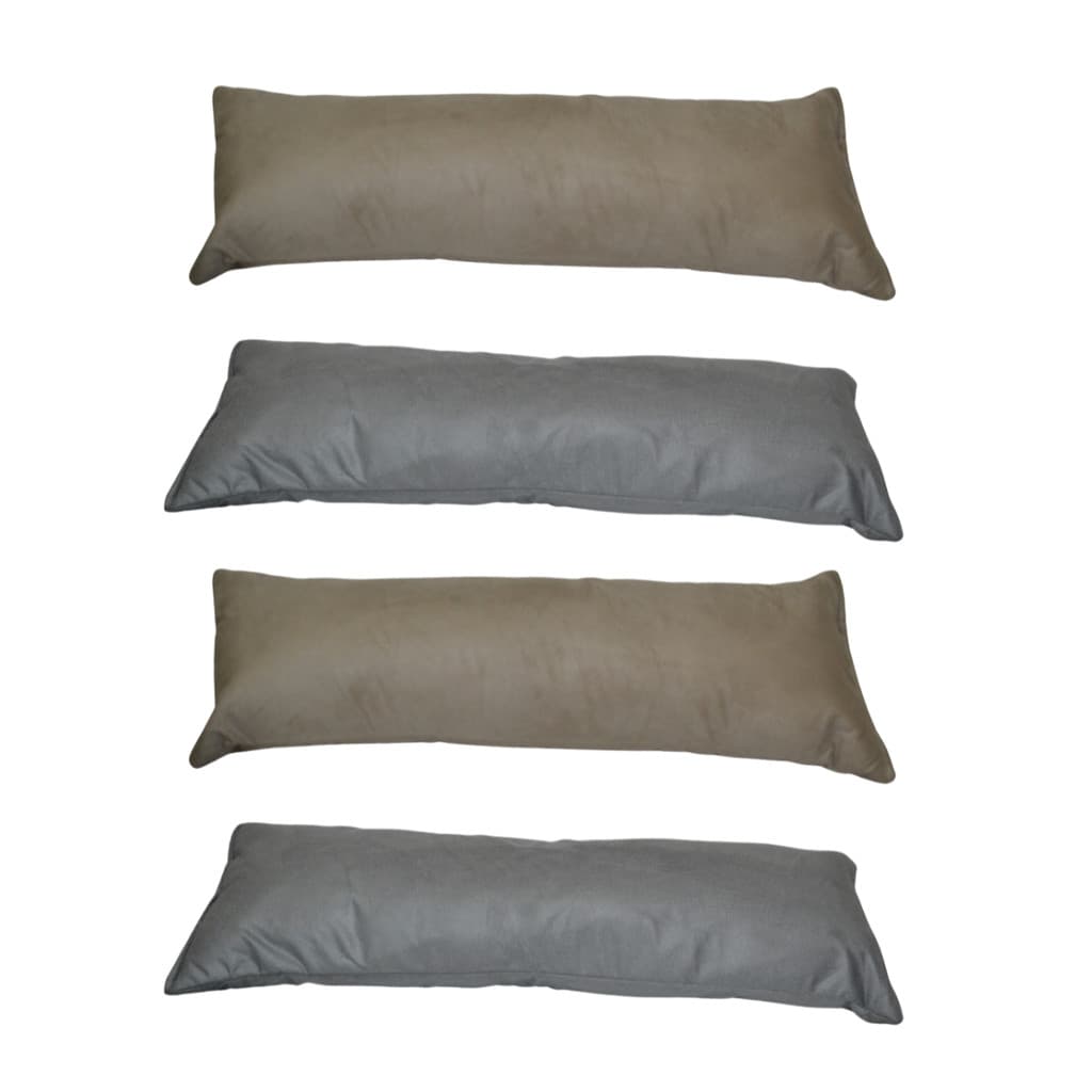 Almofada Baguete Suede Veludo 85x25 - Decoração Sofá/Cama Premium