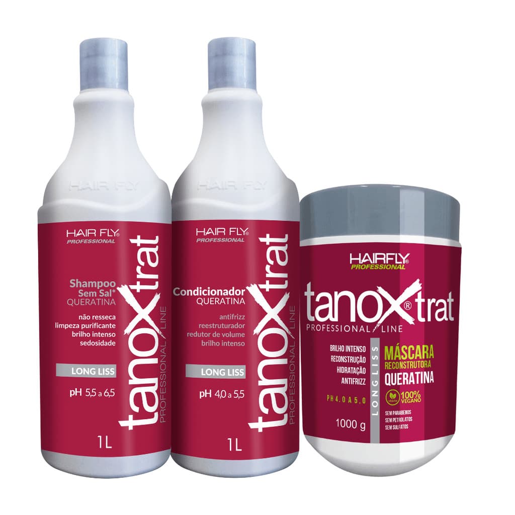 Kit Tanox Trat Profissional Queratina Hair Fly