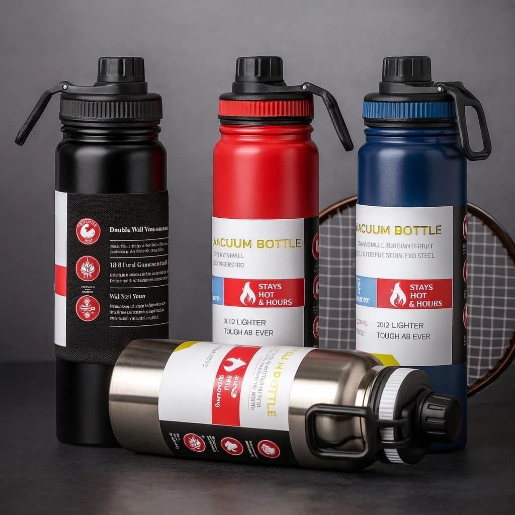 ✅️ Garrafa Térmica com Capa Protetora – Quente & Frio com Isolamento de Inox