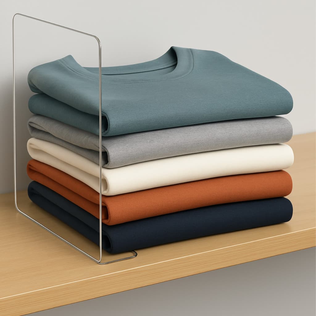 Divisor Organizador Em Acrílico P/ Guarda Roupa Plateleiras