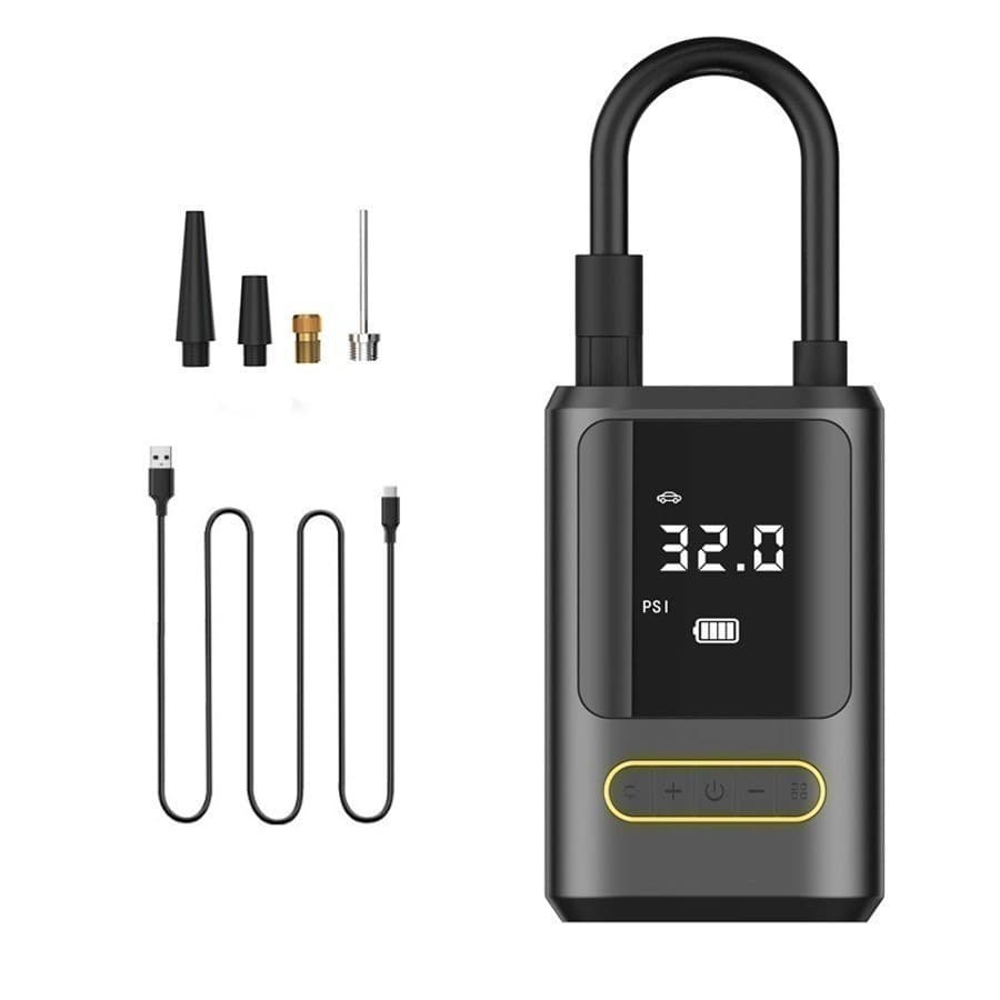 Mini Compressor de Ar Portatil Recarregavél Digital USB Calibrador Pneu Envio Imediato  SU