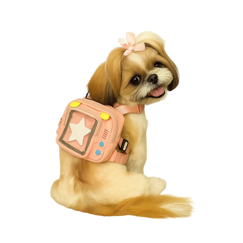 Mochila Peitoral com Guia para Cachorro e Gato Jhoy Pet – Impermeável, Ajustável e Funcional