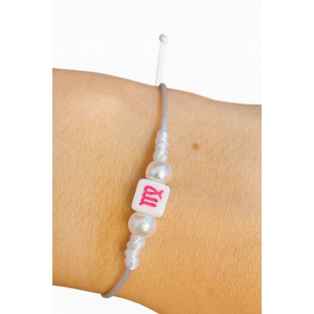 ♏✨  Pulseira de Signo com Pérolas – Mostre Sua Personalidade com Estilo e Proteção! 💫