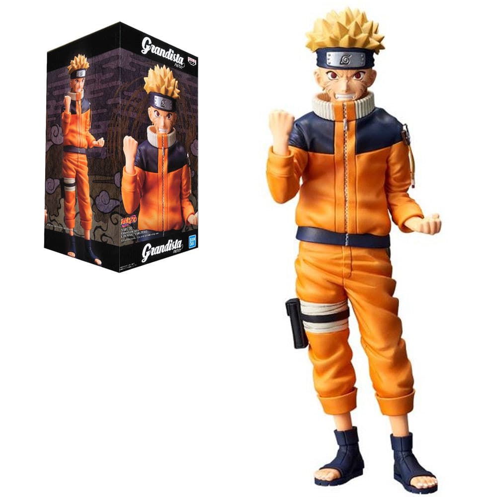 Estátua Figura Naruto Uzumaki Grandista Nero 23 cm Original Bandai Banpresto