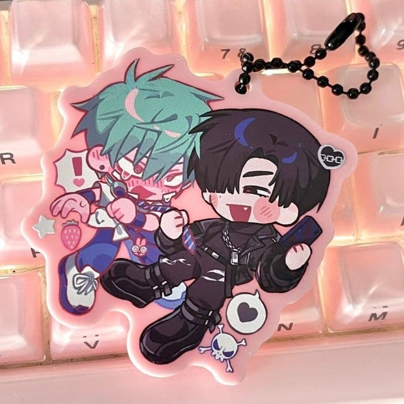 Alienígena Palco Acrílico Chaveiro Pingente Bonito Até Ivan Mochila Decoração Jogo Anime Cosplay Aniversário Presente De