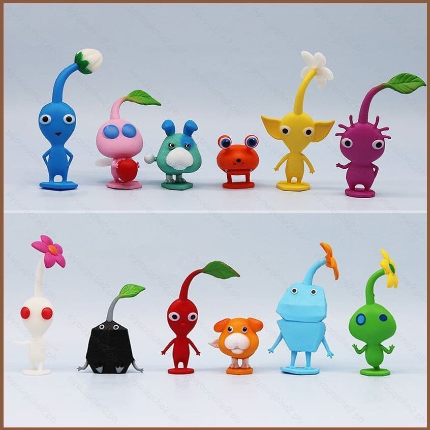 SY2 12pcs Soni Pikmin Figura De Ação Modelo Colorido Bonecas Brinquedos Para Crianças Decoração De Casa Presentes