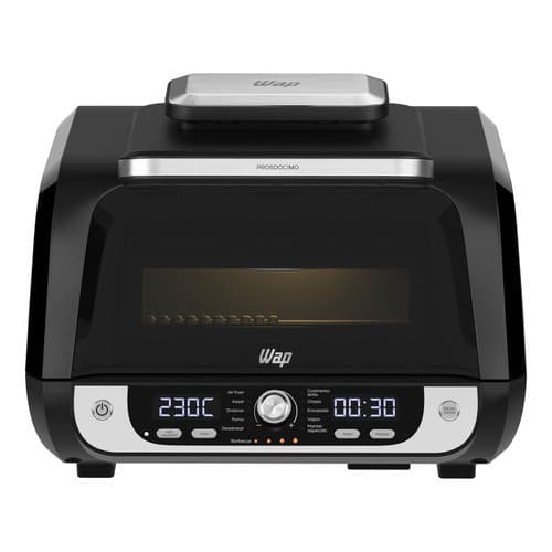 Fritadeira Elétrica Air Fryer Wap Barbecue Com Painel Digita - Cinza - 220v