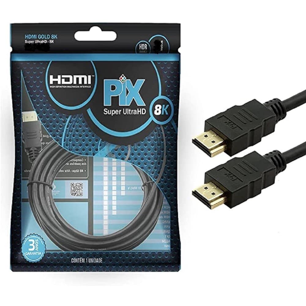 Cabo Hdmi 8k 2.1 HDR Dimânico com  3MT
