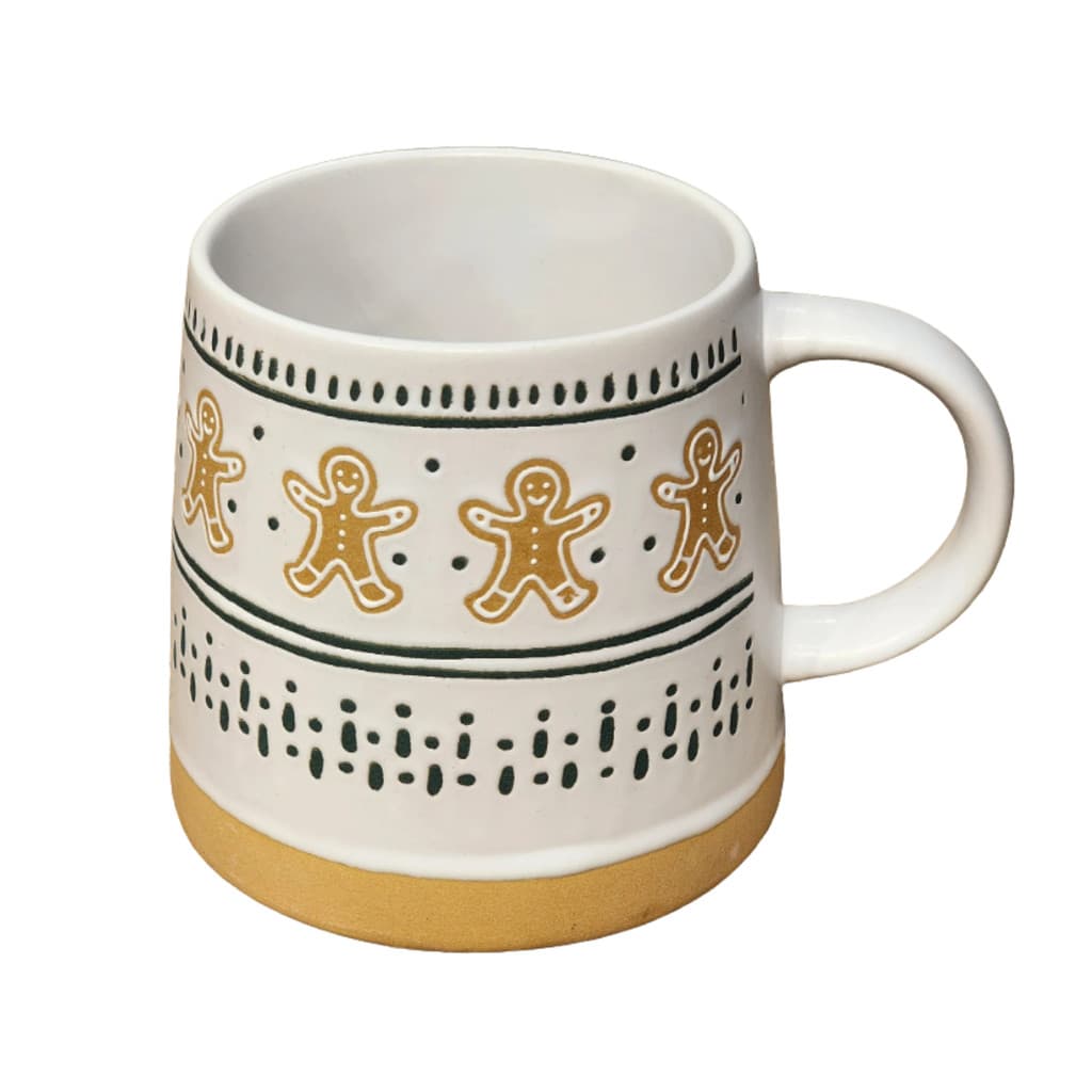 Caneca em Cerâmica Natalina Biscoito de Natal 400ml - Dinatale