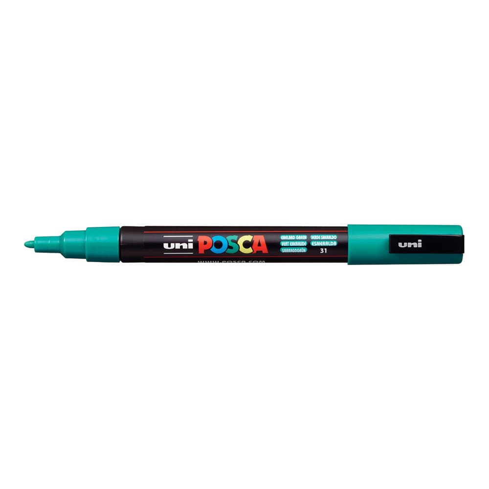 Caneta Uni Ball Posca Pc-3M Verde Esmeralda