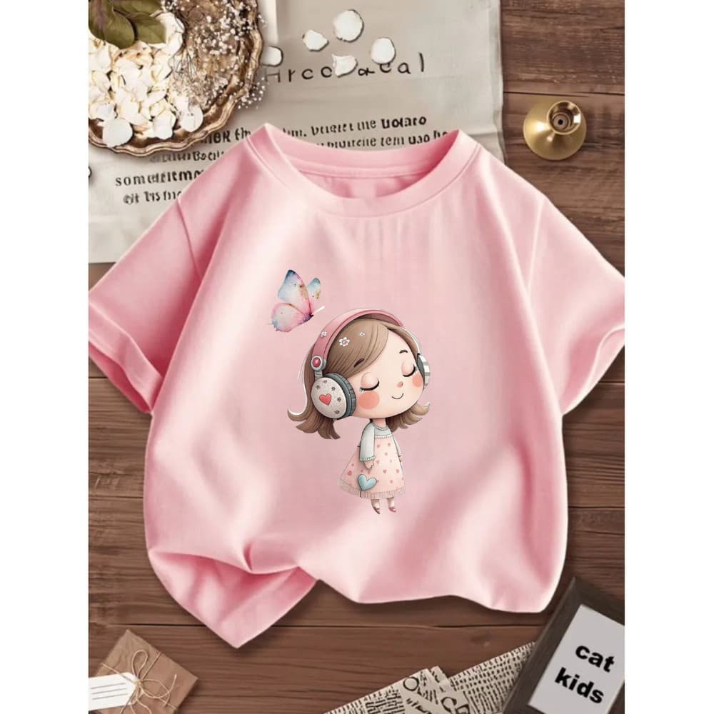 Blusinha Camiseta Menina Feminina Infantil Juvenil Boneca 100% Algodão