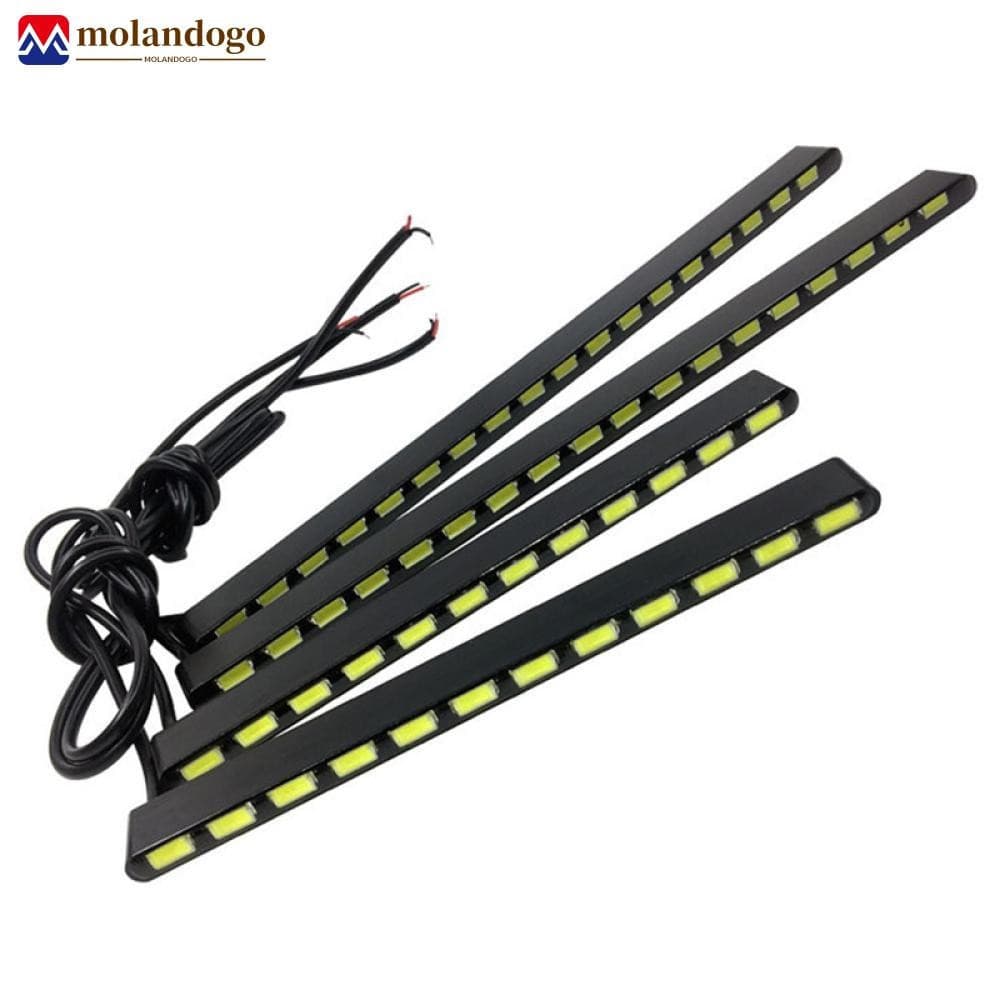 Landogo 1PC Carro DRL Luzes Diurnas 7030 Estilo Do Dia SMD Luz De Nevoeiro Tira LED 12/14/18LEDs A3I5