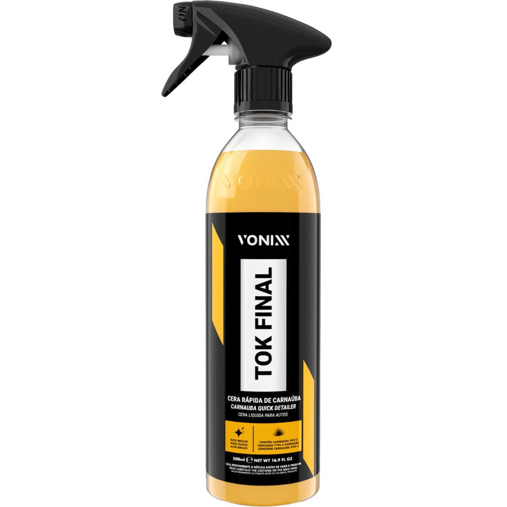 Cera Líquida Automotiva Carnaúba Tok Final 500ML Vonixx 18/08/2026 19:51