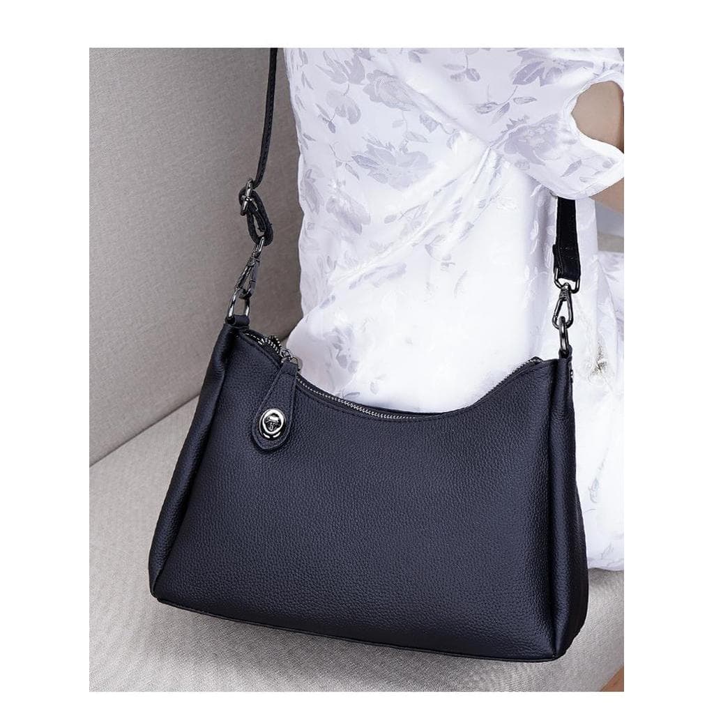 Senhoras 2026 novo estilo moda bolinho saco bolsa de ombro elegante senhoras saco do mensageiro couro macio meia-idade m