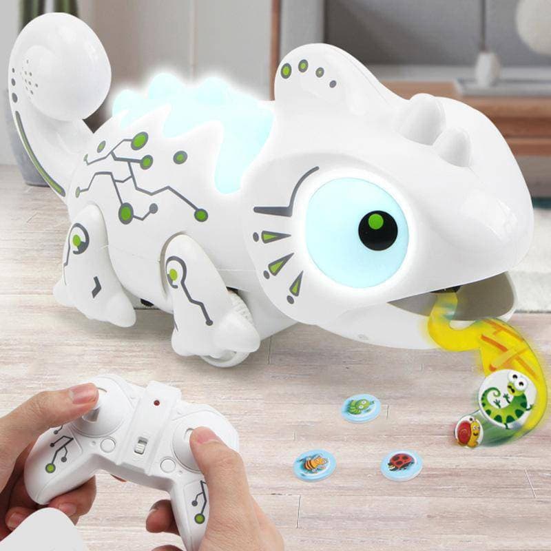 2.4GHz Controle Remoto Brinquedo Camaleão Modelo de Animal de Estimação Robô Inteligente Presente para Crianças Presente