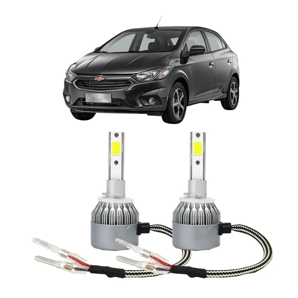 Par Lampada Super LED Farol de Milha Onix 2012 a 2020 6000k H27