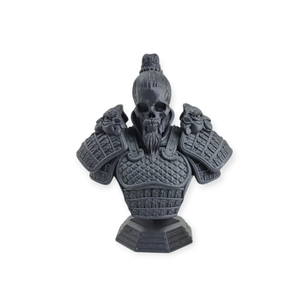 Busto Decorativo Caveira Samurai | Estilo Japonês | estatueta decorativa | Decoração Oriental