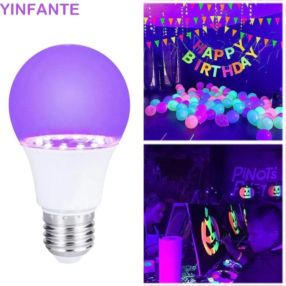 Lâmpada Roxa UV YINFANTEWN , Ultravioleta De Luz Negra Atmosférica Lâmpadas , Brilho 360