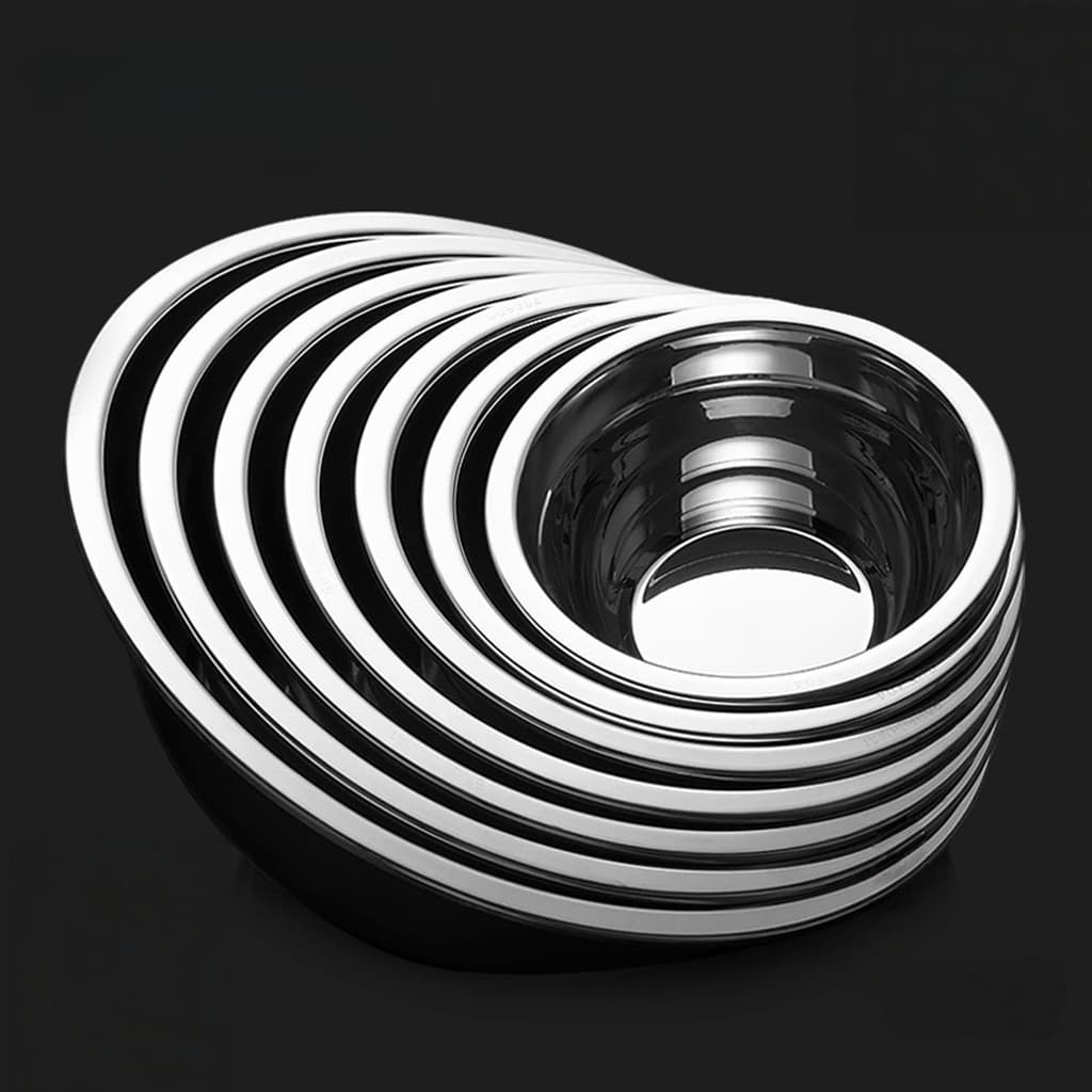 Tigela Bowl Inox Culinário Multiuso Profissional Cozinha Saladeira Misturador Alta Qualidade