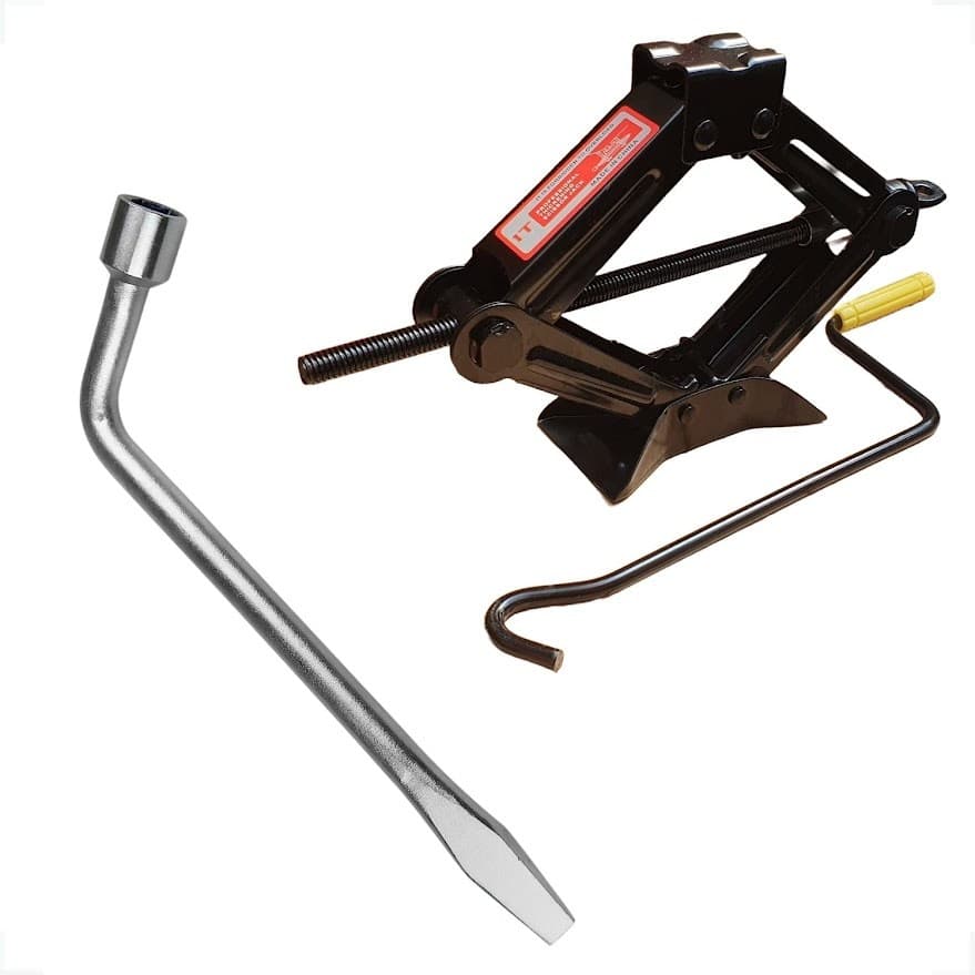 Macaco Para Carro 1t + Chave De Roda L 19mm Fit Sandero