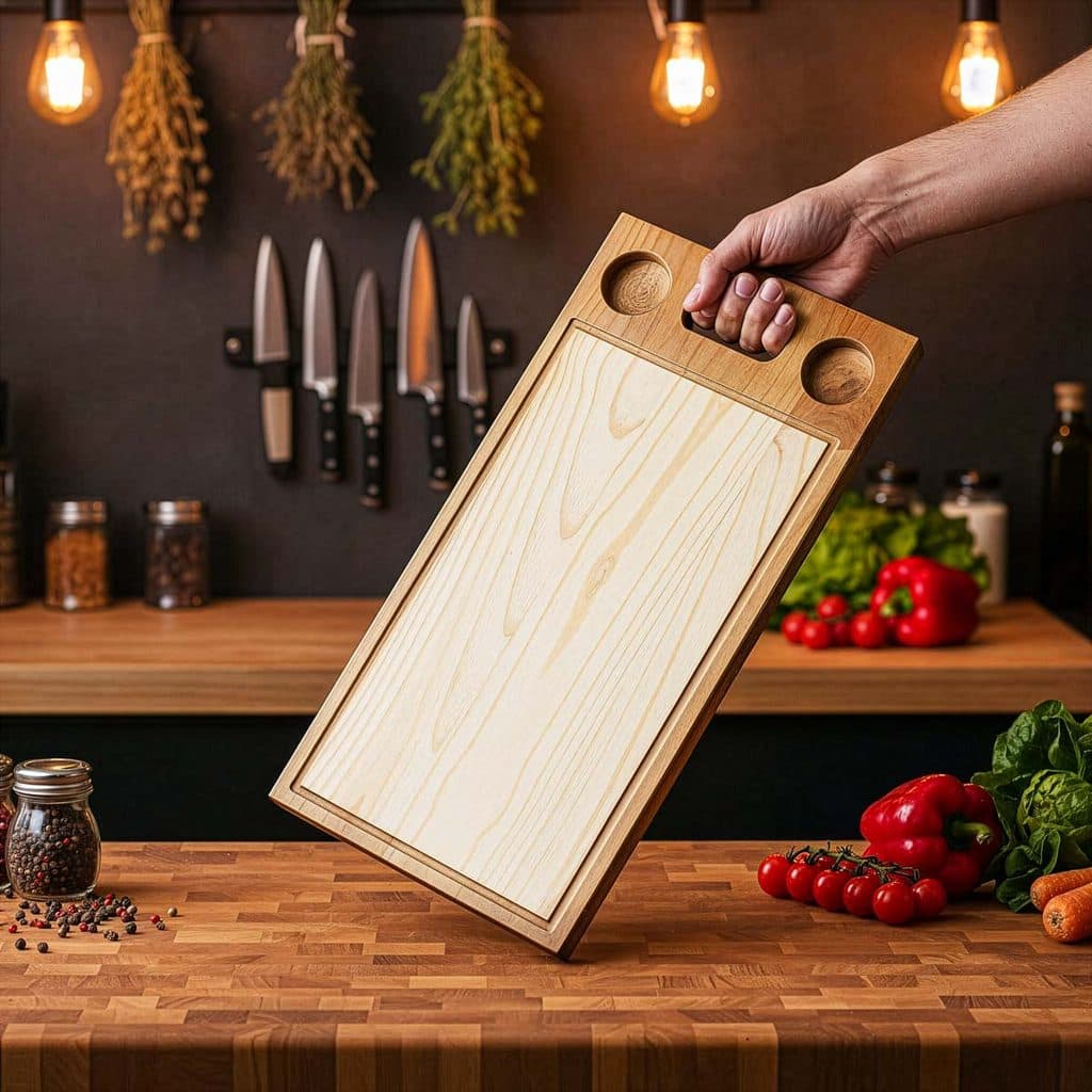 Tabua de carne Kit churrasco Tábua de corte Tábua De Churrasco Tábua de Madeira 70 X  33 Cm