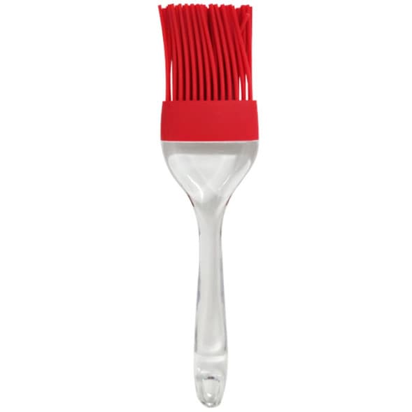 PINCEL DE SILICONE VERMELHO 22CM CABO ACRILICO JFZ