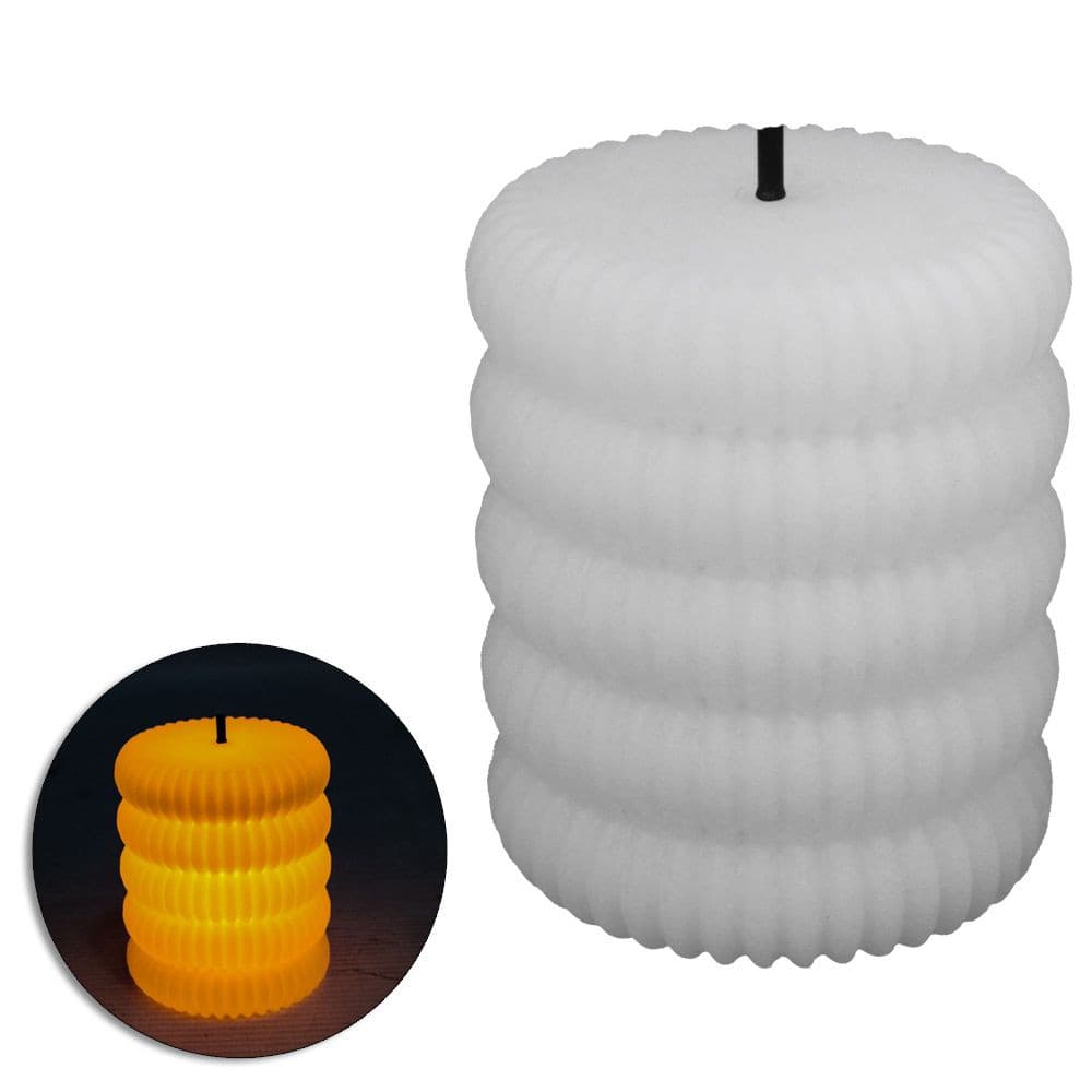 Vela Eletrônica Decorativa Concha Led Bateria