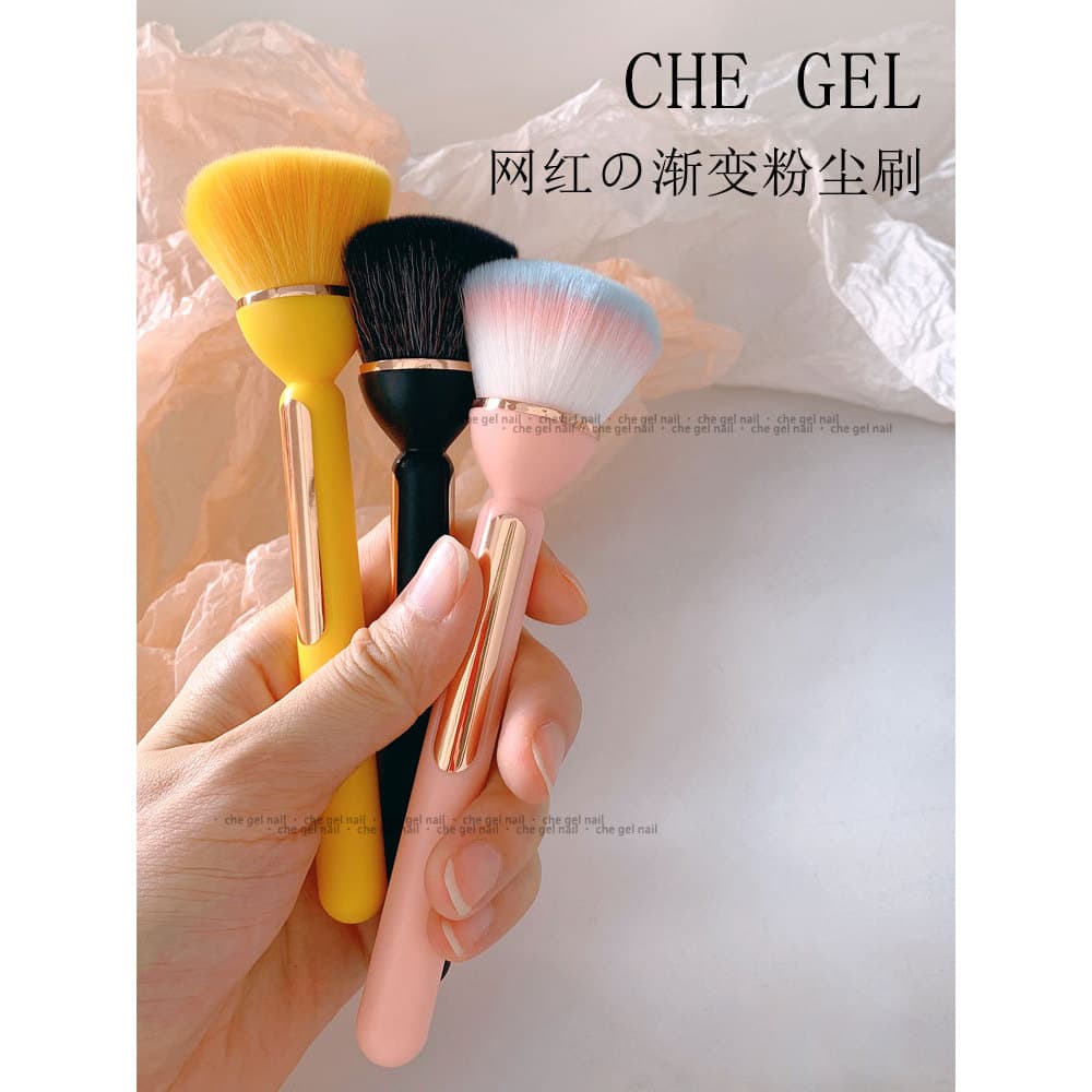 Ferramenta de Manicure escova de poeira estilo japonês alça longa Blush escova de maquiagem coreana escova de limpeza pr