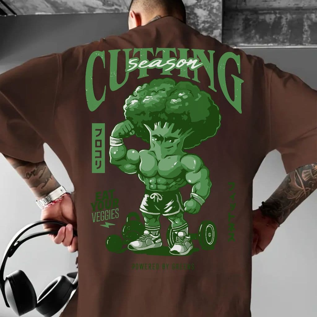 Camisa treino cutting season brocolis academia gym dia a dia streatwear camiseta unisex pronta entrega envio imediato