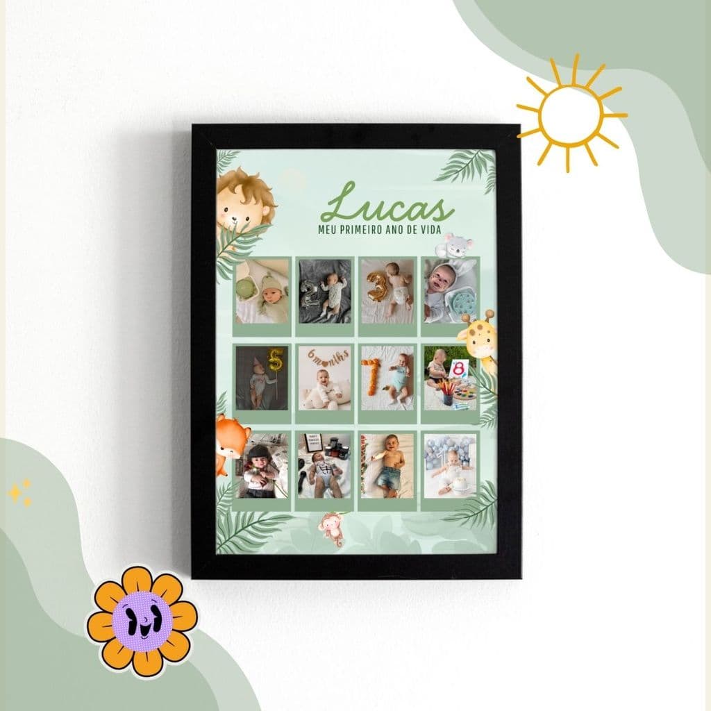 Quadro Personalizado Maternidade Envio Imediato Moldura em MDF Quarto do bebê