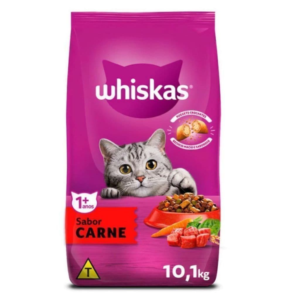 Whiskas carne 10kg para gatos exigentes