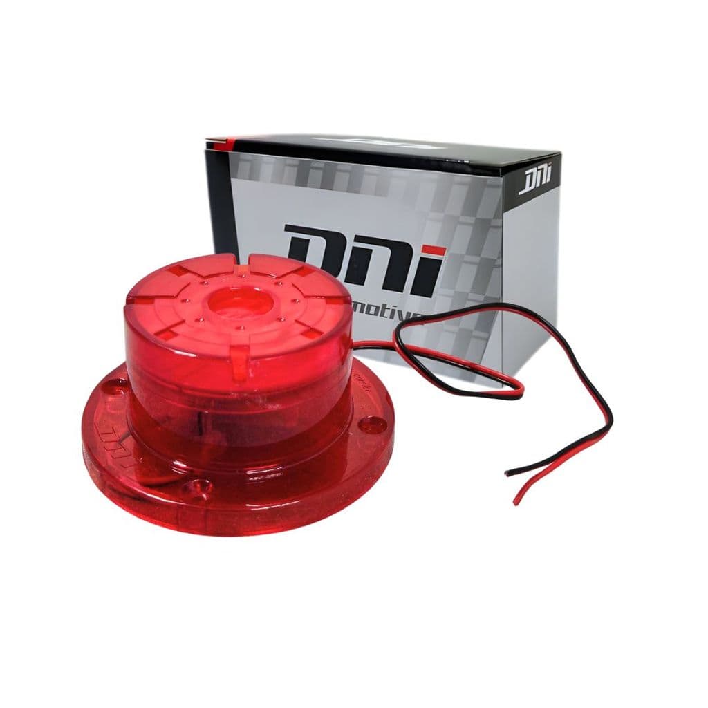 Sirene de Incêndio Audiovisual 24V com Iluminação LED Vermelha DNI 4207
