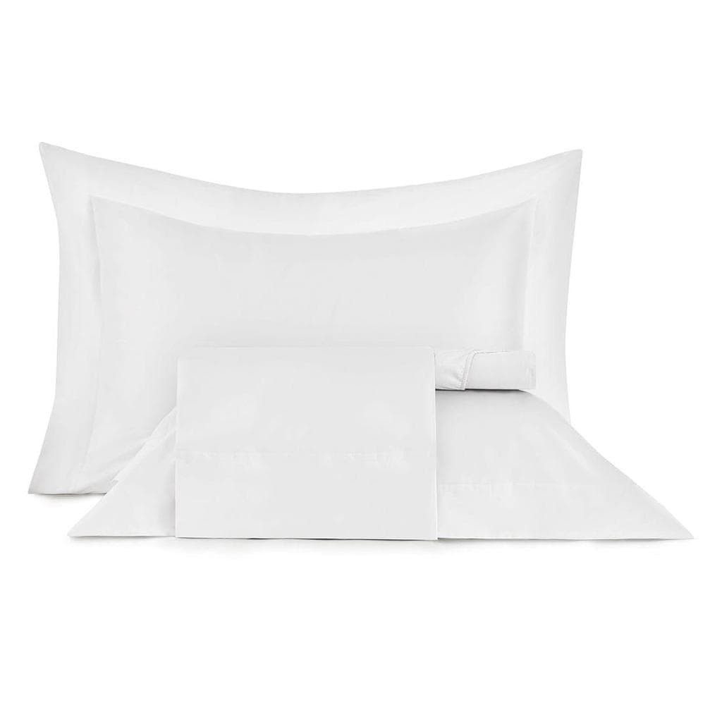 Jogo de Cama King Altenburg 4 peças Cetim de Tencel Branco