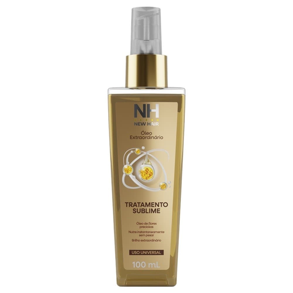 Óleo Capilar Extraordinário - Tratamento Sublime 100ml NEW HAIR Hidrata, nutre e finaliza