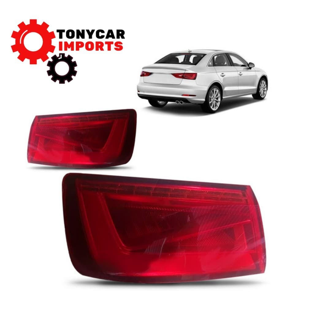 Par Lanterna Traseira Audi A3 2013 2016 Com Led - Original 8V5945095A 8V5945096A