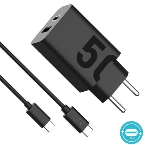 Carregador Turbo Power 50W Motorola USB TIPO C Duo