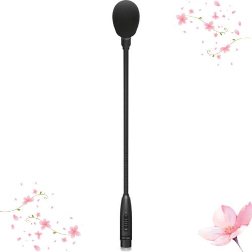 [Diretamente do Japão]Microfone dinâmico Behringer com pescoço de ganso, característica cardioide,  
interruptor de mud