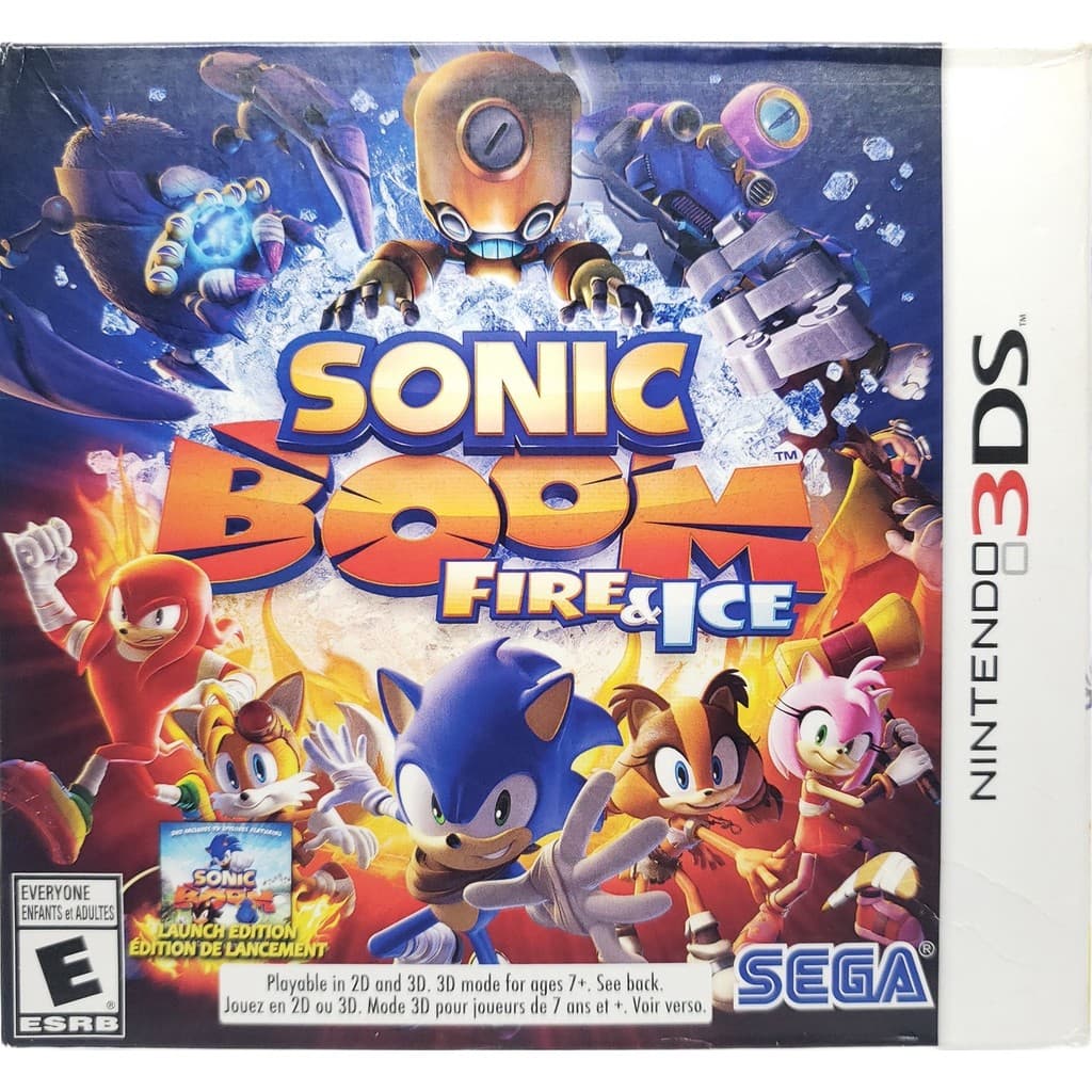 Sonic Boom Fire & Ice Launch Edition 3DS Original Fisica CIB