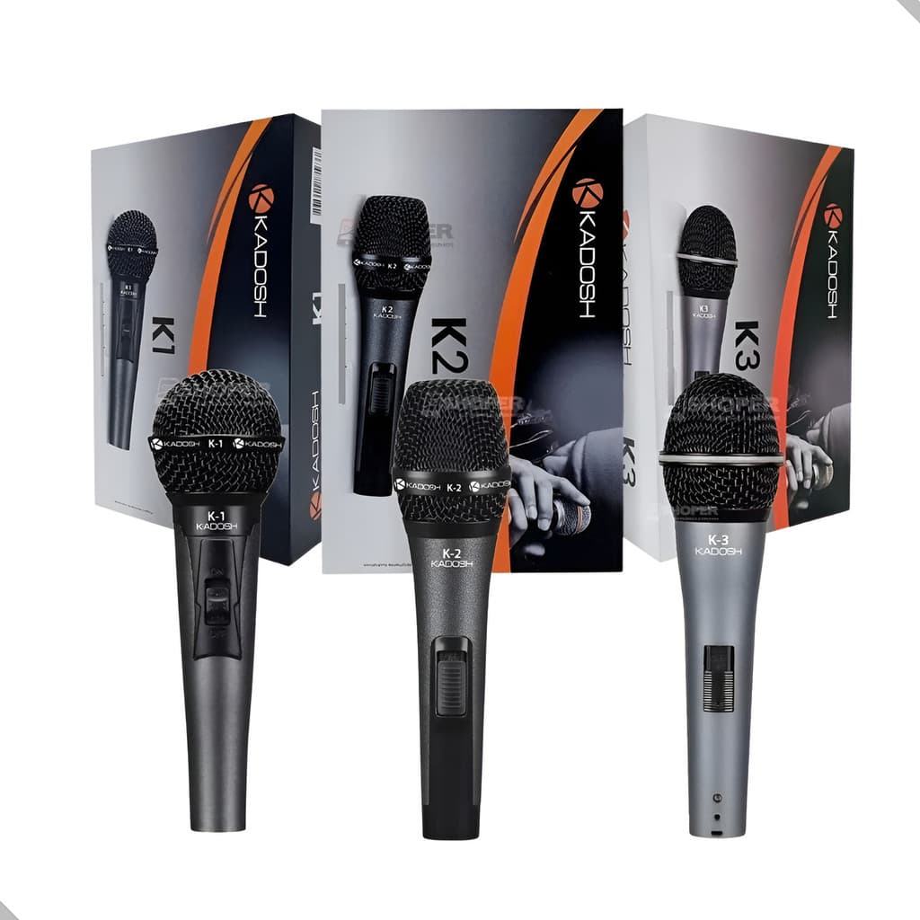 Microfone De Mão Dinamico Kadosh K1, K2 Ou K3 Para Escolher