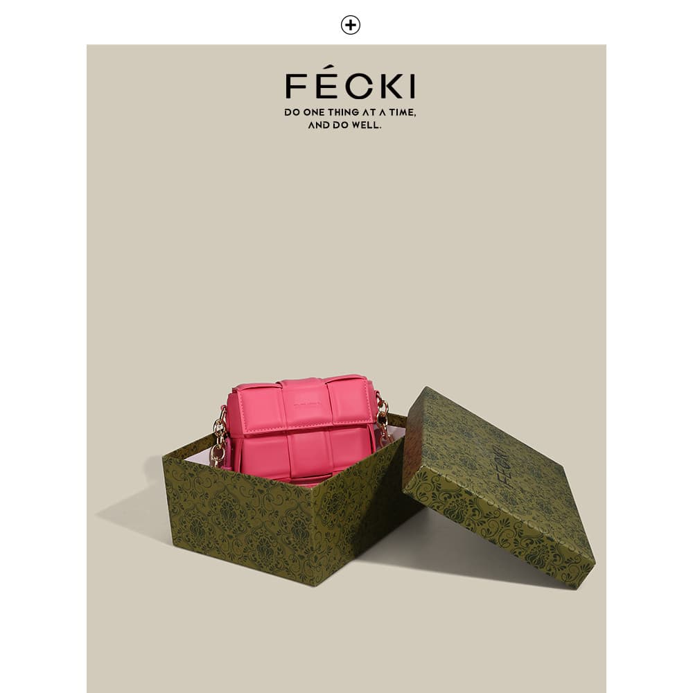 FECKI Bolsa pequena de venda quente deste ano feminina 2025 primavera novo estilo nicho Design bolsa de tecido de alta q