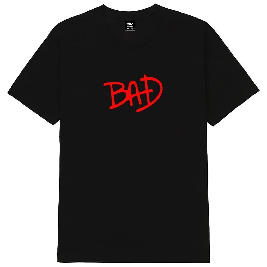 Camiseta Preta ̃ % BAD Michael Jackson